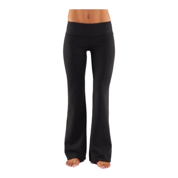 lululemon athletica Pants - Lululemon Groove Pant in Black / gray denimlike size8